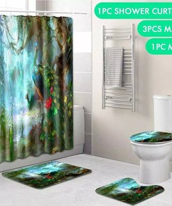 Peacock Shower Curtain for Exotic Bathroom Decor
