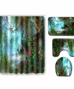 Peacock Shower Curtain for Exotic Bathroom Decor