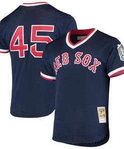 Pedro Martinez Boston Red Sox Mitchell & Ness 1999 Cooperstown Collection Mesh Batting Practice Jersey - Navy Mlb