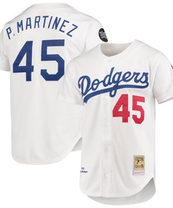 Pedro Martinez Los Angeles Dodgers Mitchell & Ness 1993 Cooperstown Collection Home Authentic Jersey - White Mlb