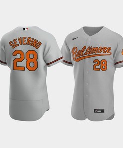 Pedro Severino 28 Baltimore Orioles Gray Road Jersey