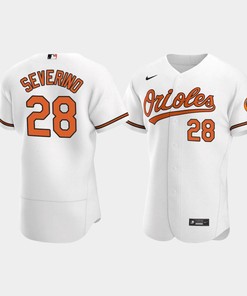 Pedro Severino 28 Baltimore Orioles White Home Jersey