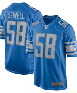 Penei Sewell Detroit Lions Game Jersey - Blue Nfl