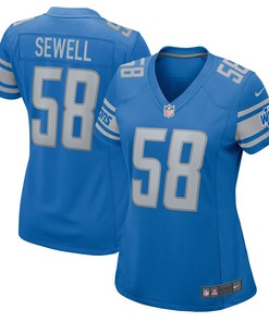 Penei Sewell Detroit Lions Womens Game Jersey - Blue Nfl