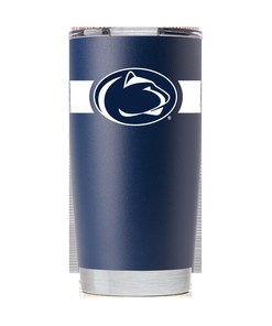 Penn State Navy Striped Tumbler - Stylish Penn State Navy Striped Tumbler for Tailgating Fun
