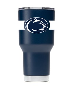 Penn State Navy Striped Tumbler - Stylish Penn State Navy Striped Tumbler for Tailgating Fun