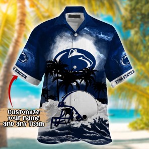 Penn State Nittany Lions NCAA Best Hawaiian Shirt Ever- Customize Any Team Any League