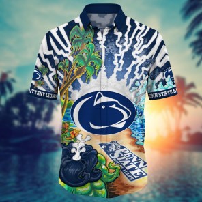 Penn State Nittany Lions NCAA Flower Hawaii Shirt For Fans Ver 1