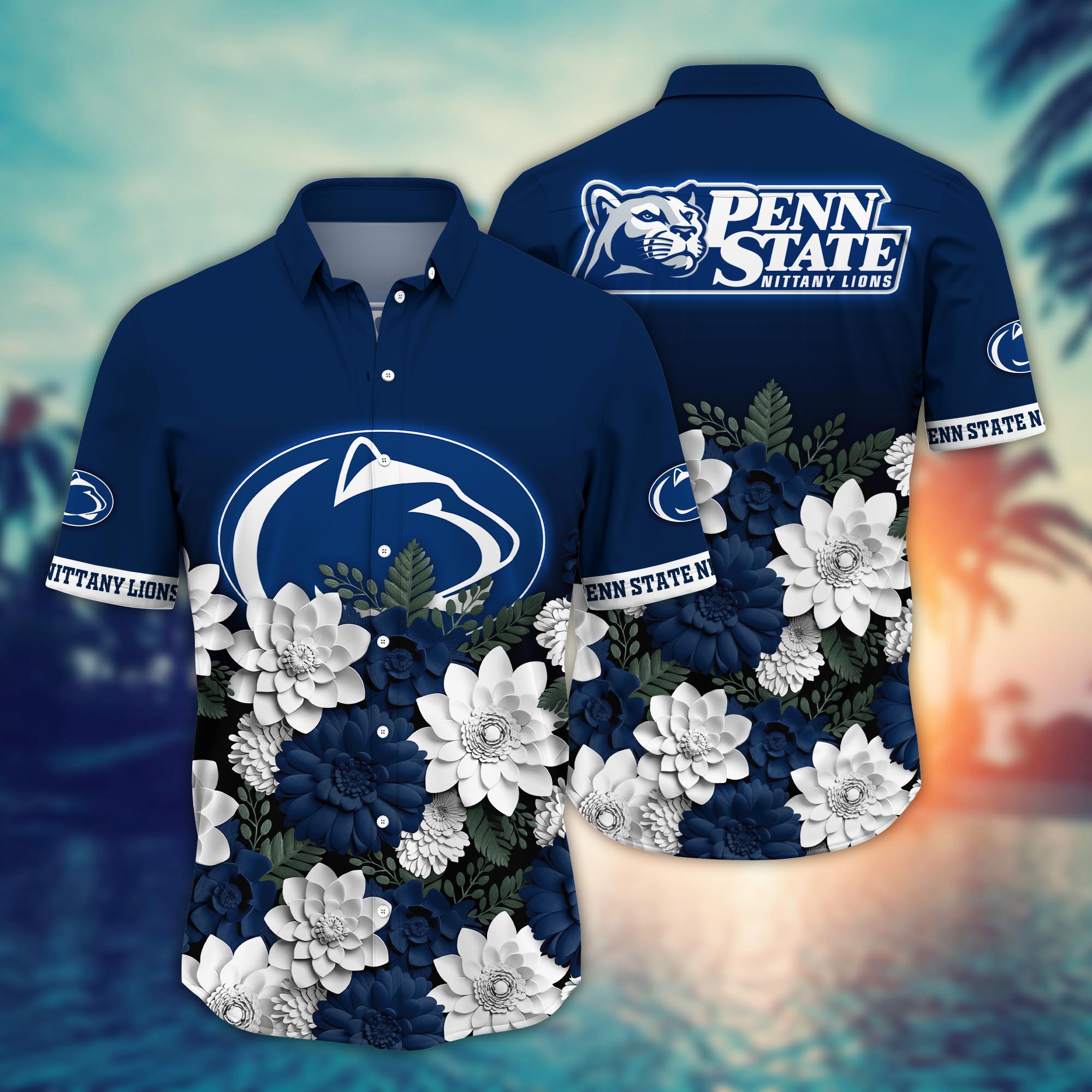 Penn State Nittany Lions NCAA Flower Hawaii Shirt For Fans Ver 12