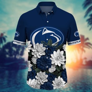 Penn State Nittany Lions NCAA Flower Hawaii Shirt For Fans Ver 12