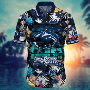 Penn State Nittany Lions NCAA Flower Hawaii Shirt For Fans Ver 13