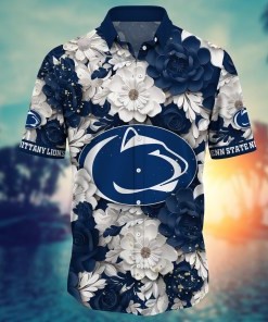 Penn State Nittany Lions NCAA Flower Hawaii Shirt For Fans Ver 14