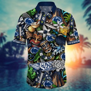 Penn State Nittany Lions NCAA Flower Hawaii Shirt For Fans Ver 16