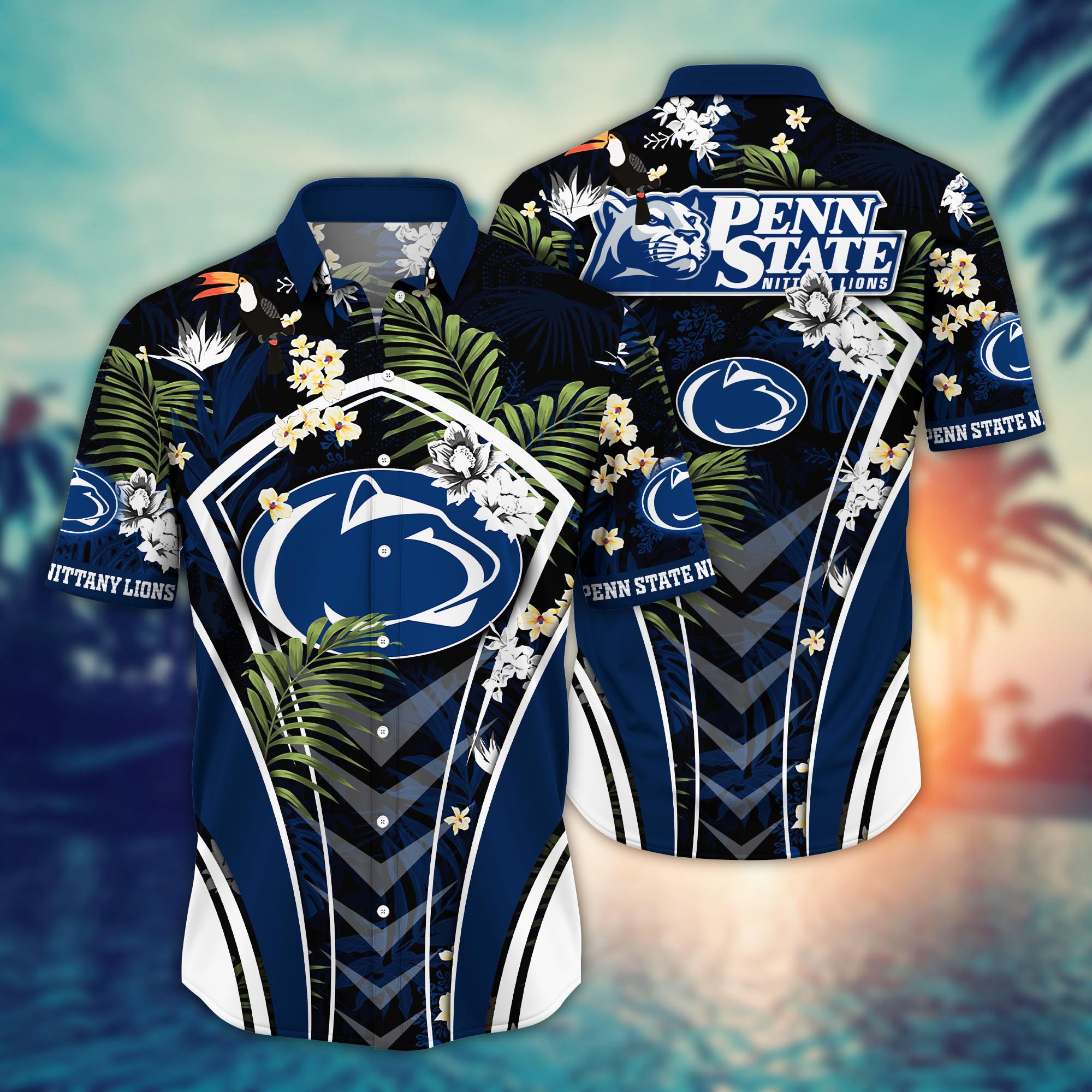 Penn State Nittany Lions NCAA Flower Hawaii Shirt For Fans Ver 17