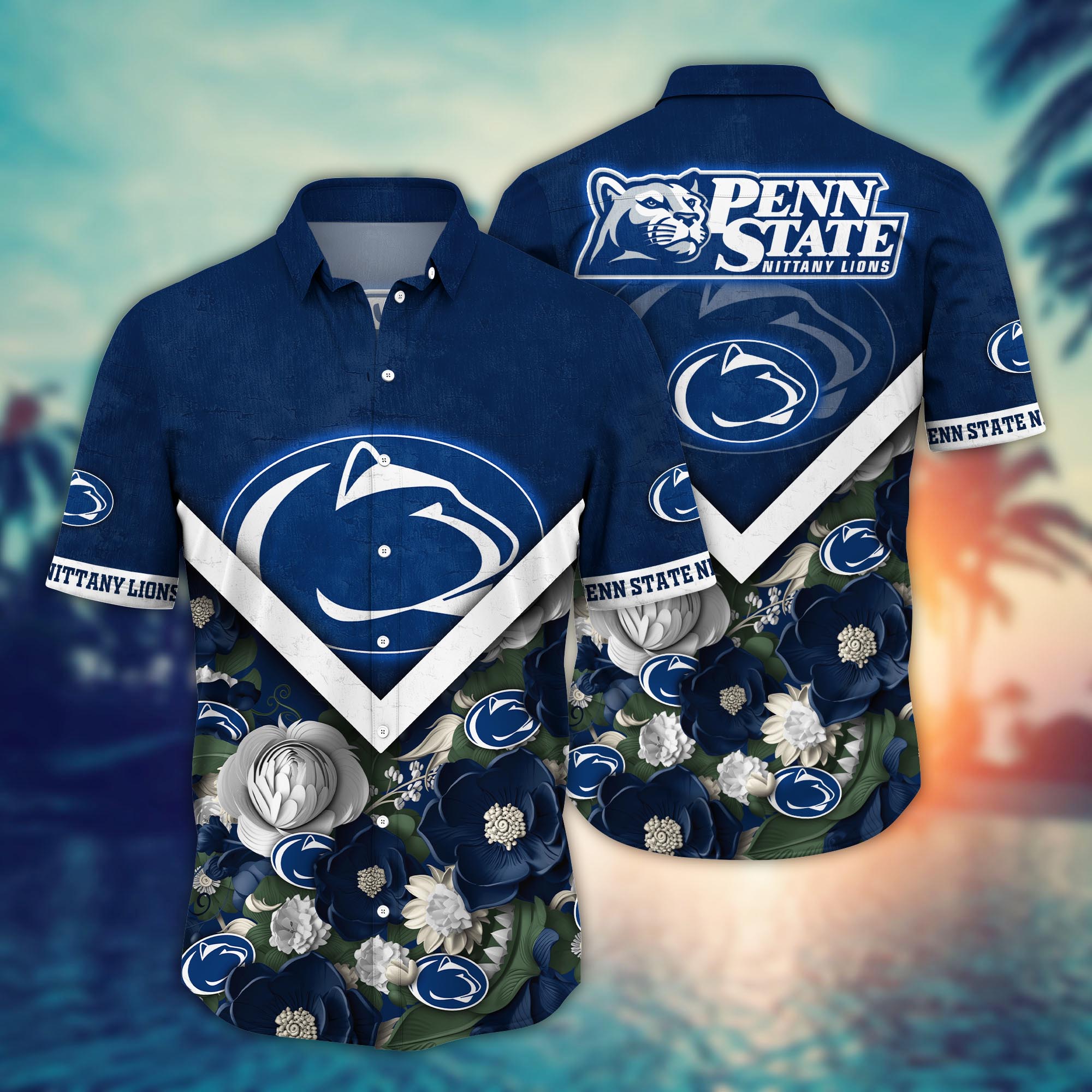 Penn State Nittany Lions NCAA Flower Hawaii Shirt For Fans Ver 19