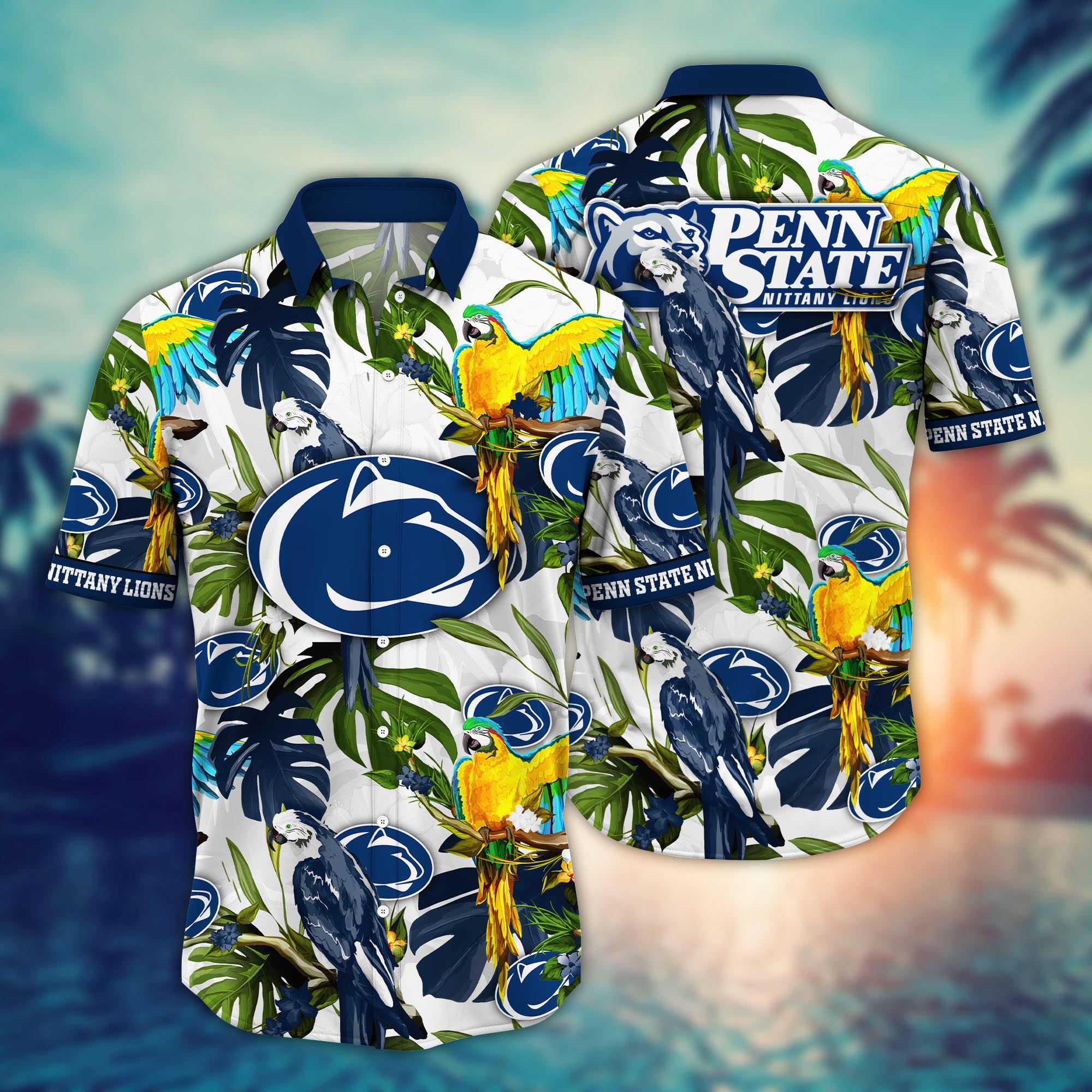 Penn State Nittany Lions NCAA Flower Hawaii Shirt For Fans Ver 2