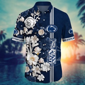 Penn State Nittany Lions NCAA Flower Hawaii Shirt For Fans Ver 25