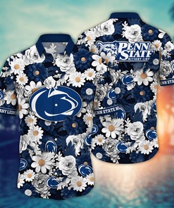 Penn State Nittany Lions NCAA Flower Hawaii Shirt For Fans Ver 3