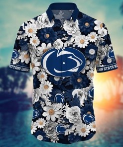 Penn State Nittany Lions NCAA Flower Hawaii Shirt For Fans Ver 3