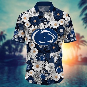 Penn State Nittany Lions NCAA Flower Hawaii Shirt For Fans Ver 3