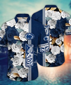 Penn State Nittany Lions NCAA Flower Hawaii Shirt For Fans Ver 36