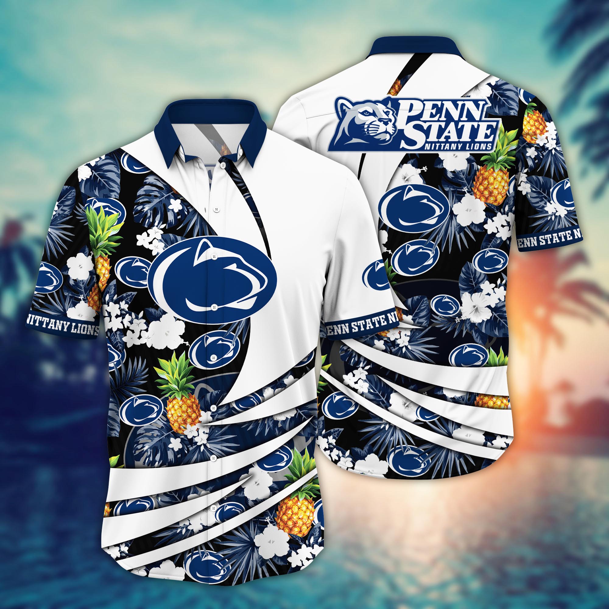 Penn State Nittany Lions NCAA Flower Hawaii Shirt For Fans Ver 6