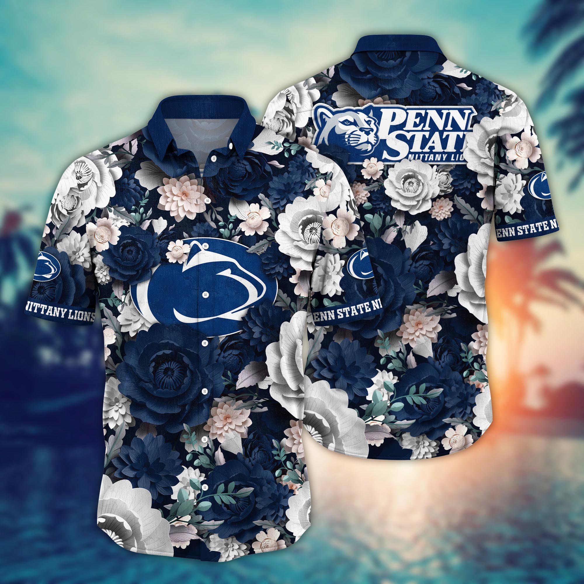 Penn State Nittany Lions NCAA Flower Hawaii Shirt For Fans Ver 7