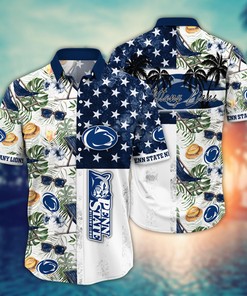 Penn State Nittany Lions NCAA Flower Hawaii Shirt For Fans Ver 8