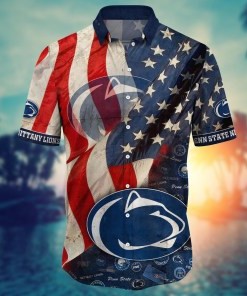 Penn State Nittany Lions NCAA Flower Hawaii Shirt For Fans Ver 9