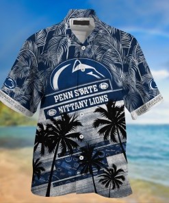 Penn State Nittany Lions NCAA Palm Tree Pattern Hawaii Shirt For Sports Fans