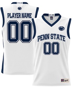 Penn State Nittany Lions NIL Men Basketball Custom Jersey - White