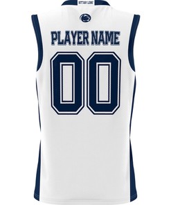 Penn State Nittany Lions NIL Men Basketball Custom Jersey - White