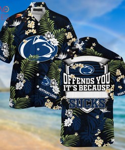 Penn State Nittany Lions Summer Hawaiian Shirts, With Tropical Patterns for Fans