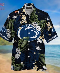 Penn State Nittany Lions Summer Hawaiian Shirts, With Tropical Patterns for Fans