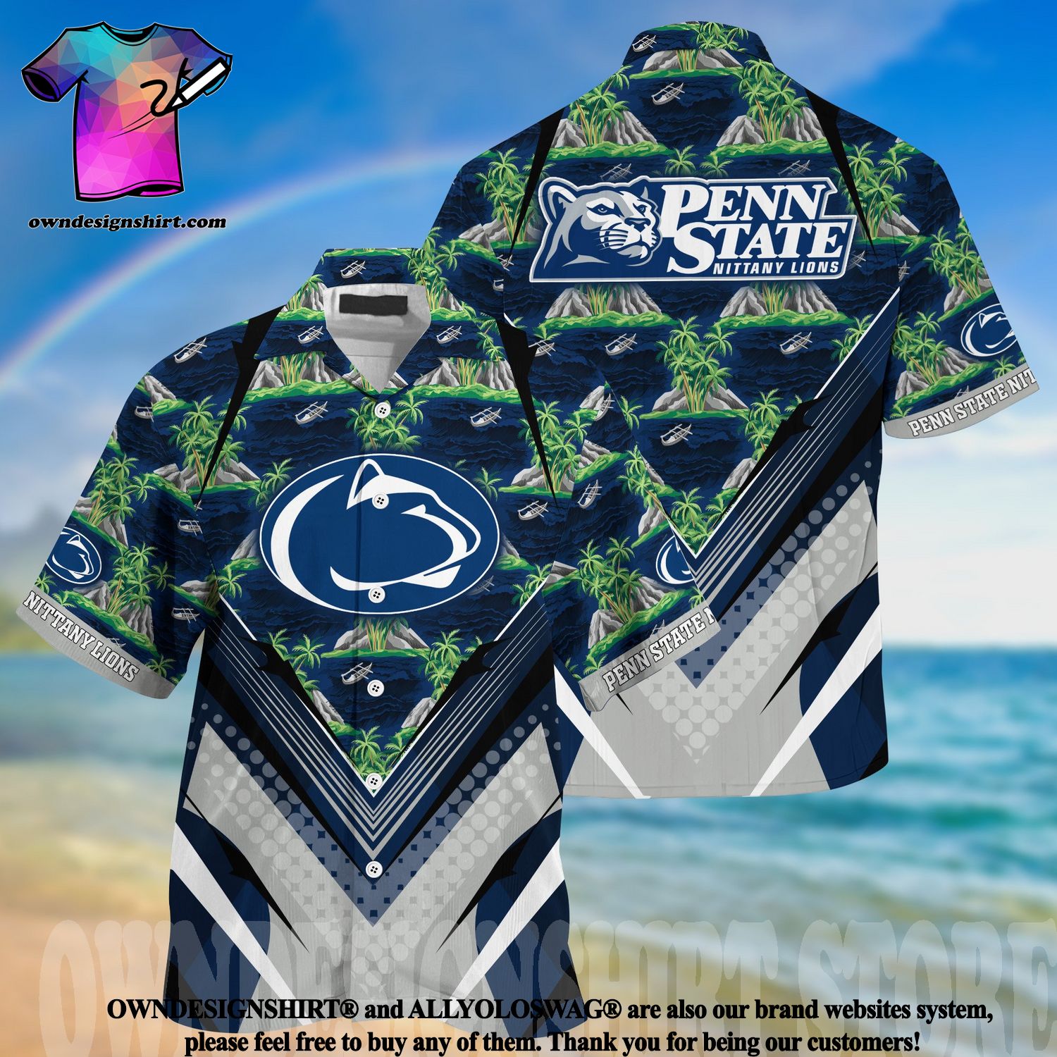 Penn State Nittany Lions Summer Hawaiian Shirts for Sports Fans This Season