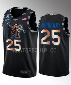 Penny Hardaway 25 Memphis Tigers Black Jersey Copper College Basketball