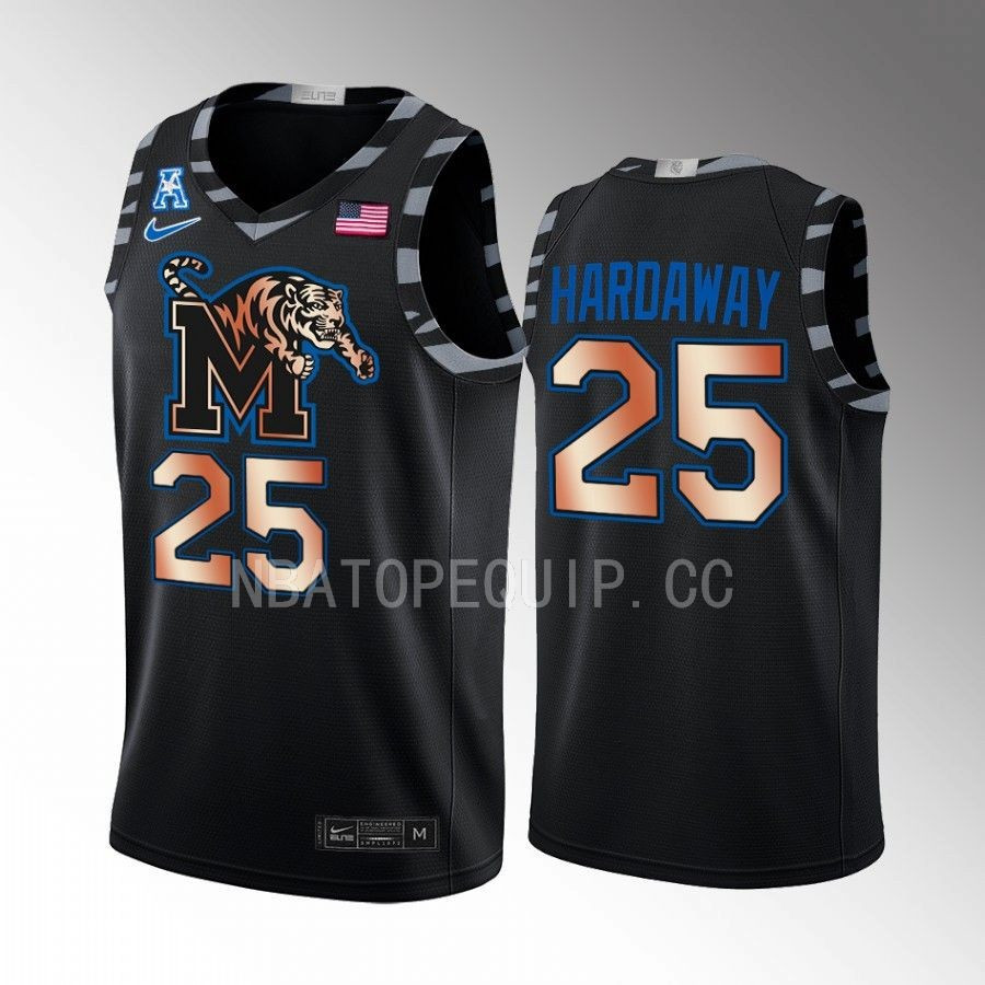 Penny Hardaway 25 Memphis Tigers Black Jersey Copper College Basketball