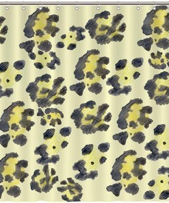 Perfect for Animal Lovers- Add a Splash of Style with Leopard Print Shower Curtain by ArogGeld