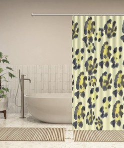 Perfect for Animal Lovers- Add a Splash of Style with Leopard Print Shower Curtain by ArogGeld