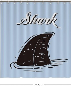 Perfect for Underwater Animal Lovers- Ocean Sharks Shower Curtain featuring Sea Animals by ArogGeld