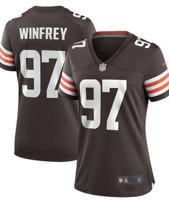 Perrion Winfrey Cleveland Browns Women's Game Player Jersey - Brown