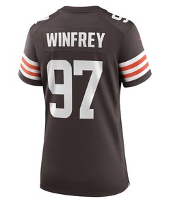 Perrion Winfrey Cleveland Browns Women's Game Player Jersey - Brown