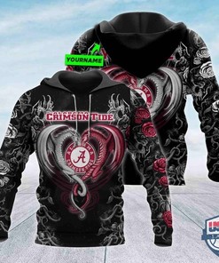 Personalized Alabama Crimson Tide Dragon NCAA 3D Hoodie