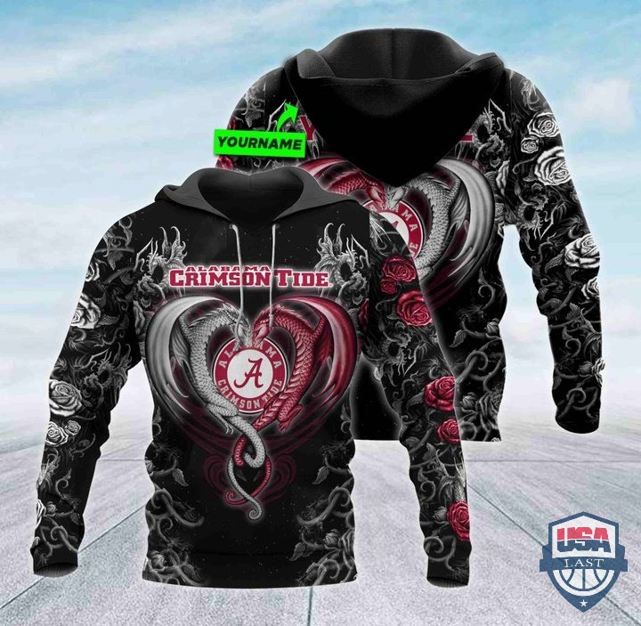 Personalized Alabama Crimson Tide Dragon NCAA 3D Hoodie