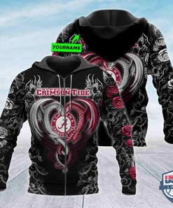Personalized Alabama Crimson Tide Dragon NCAA 3D Hoodie