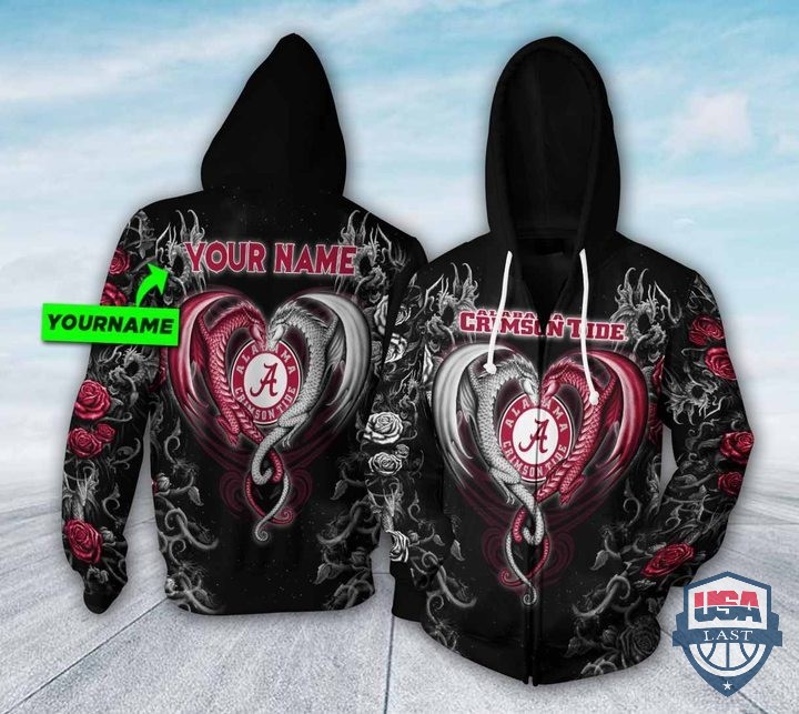 Personalized Alabama Crimson Tide Dragon NCAA 3D Hoodie