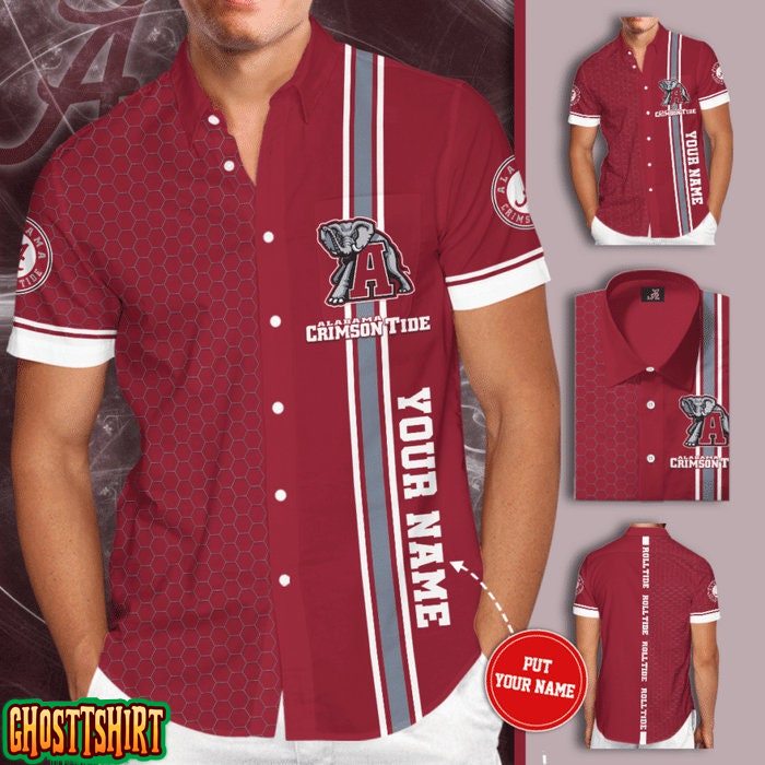 Personalized Alabama Crimson Tide Hawaiian Shirt Ver 1