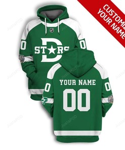 Personalized Custom Name And Number Dallas Stars 3D Hoodie Zip Hoodie 02