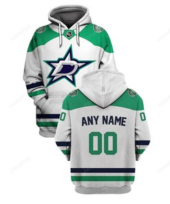 Personalized Custom Name And Number Dallas Stars 3D Hoodie Zip Hoodie 03