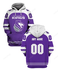 Personalized Custom Name And Number Nba Sacramento Kings 3D Hoodie Zip Hoodie Style 10
